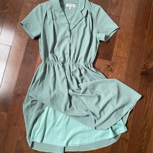 Monteau shirt dress in mint green